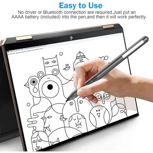 hacey Stylus Pen for HP Laptops | 1024 Pressure Levels, 2-Year Battery thumbnail 8