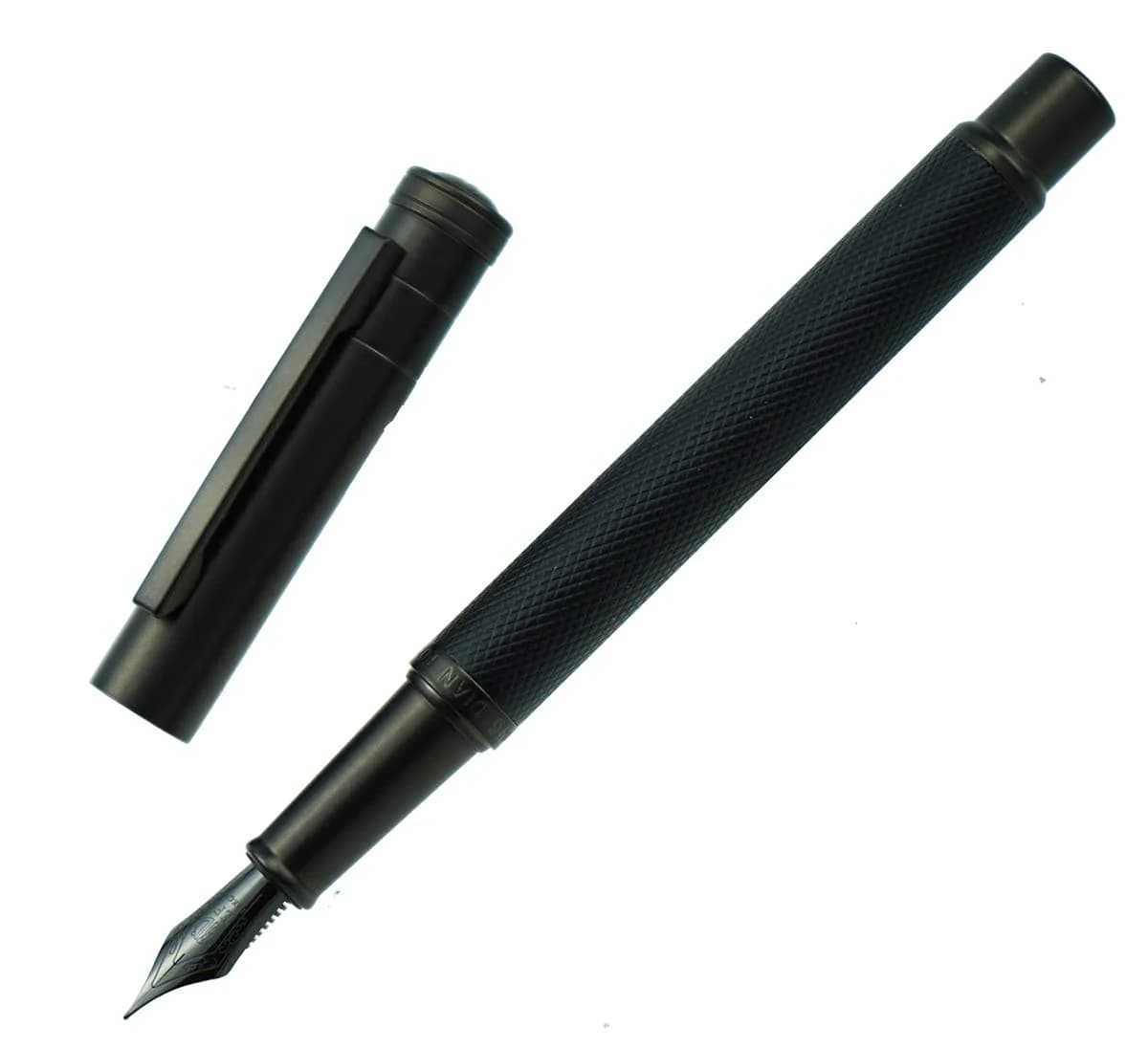 erofa Black Forest Fountain Pen Titanium Black Bent Nib 138mm (5.43in) | Calligraphy Gift Pen - main product image