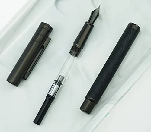 erofa Black Forest Fountain Pen Titanium Black Bent Nib 138mm (5.43in) | Calligraphy Gift Pen thumbnail 7