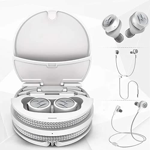 Motorola Tech3 True Wireless Earbuds with Charging Case | 7 Hours Playtime + 11 Hours Case | IPX5 Water Resistant thumbnail 1