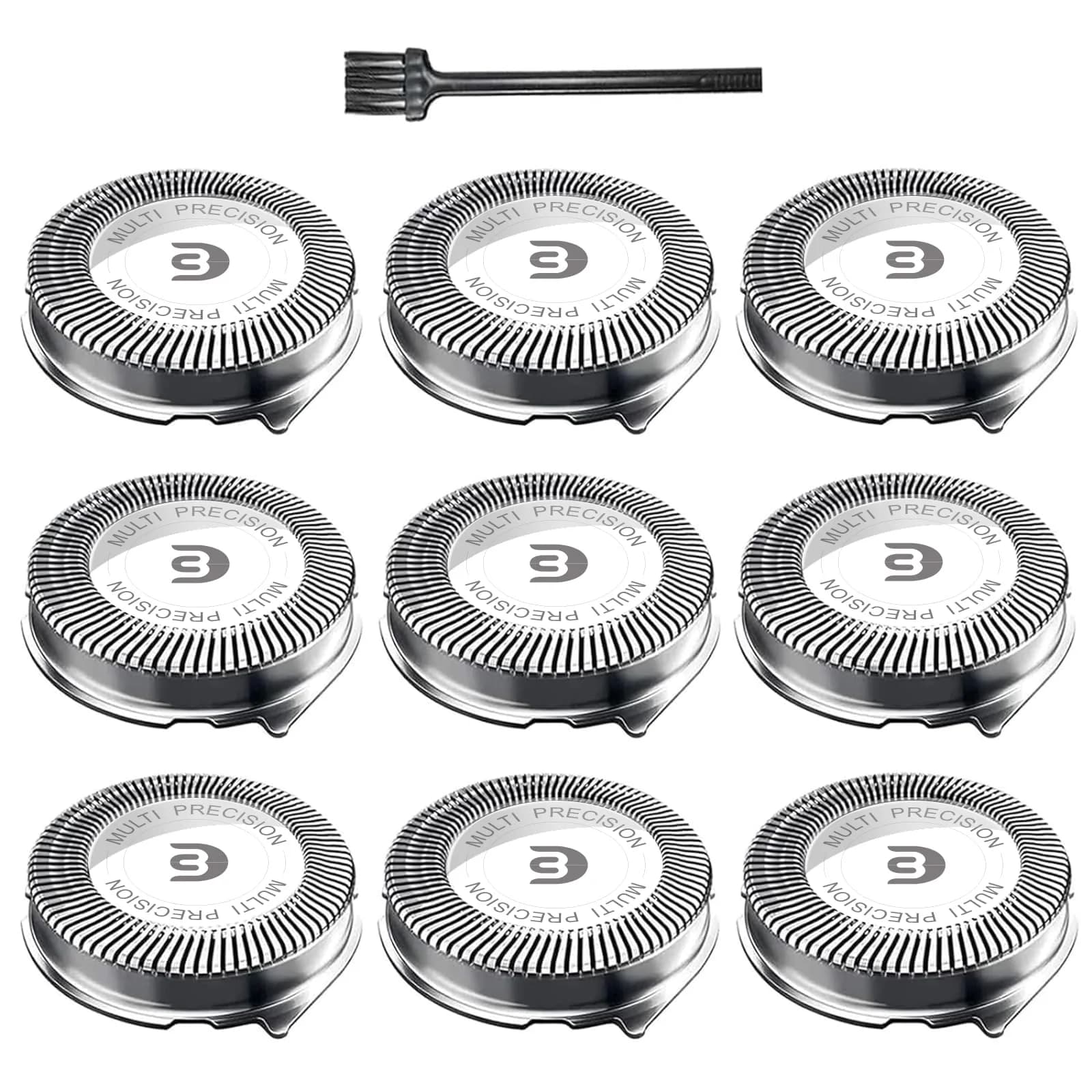 tuokiy SH30 Replacement Heads for Philips Norelco Shavers Series 1000, 2000, 3000 (9-Pack) — 9 pc-Pack