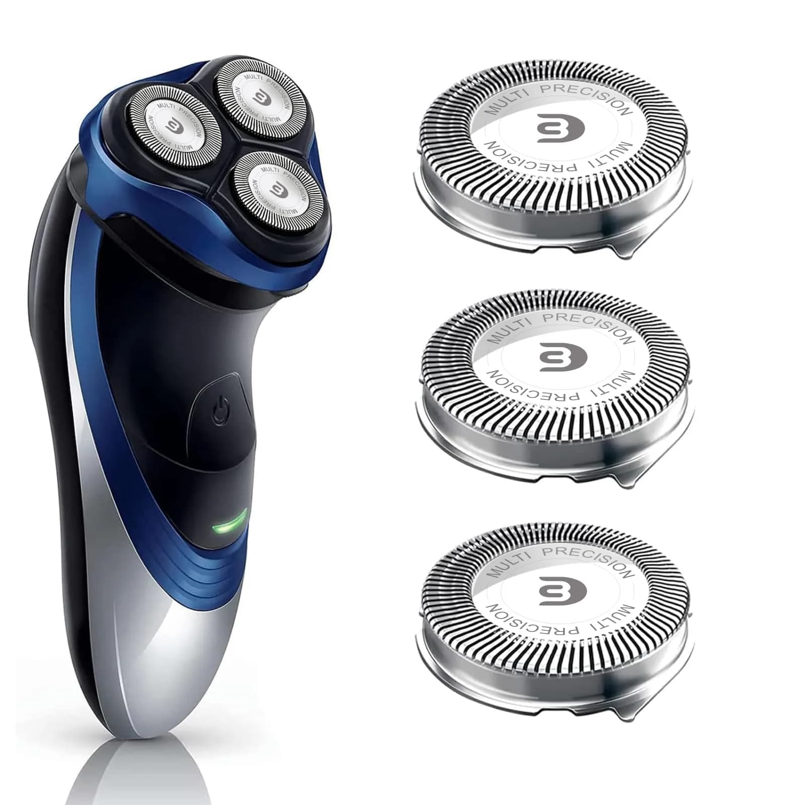 tuokiy SH30 Replacement Heads for Philips Norelco Series 2000, 3000, 1000 & S1560, S738 (3-Pack) - main product image