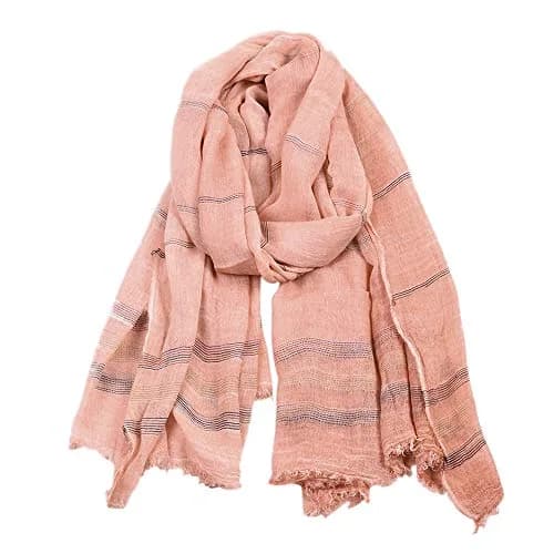Kangqifen Unisex Soft Cotton Linen Scarf 75 x 35 inches | Lightweight & Stylish thumbnail 1