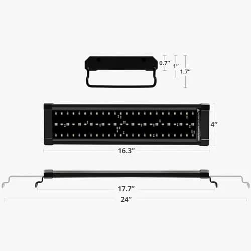 NICREW ClassicLED Marine Saltwater Aquarium Light, 20W for 18–24 inch Tanks | Full Spectrum with Day/Night Cycle thumbnail 6