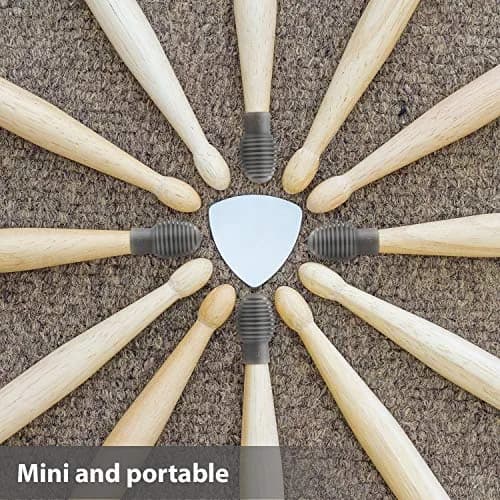 Frienda Grey 4 pcs Drumstick Dampeners Silicone Practice Tips | Noise-Reducing Percussion Accessories thumbnail 5