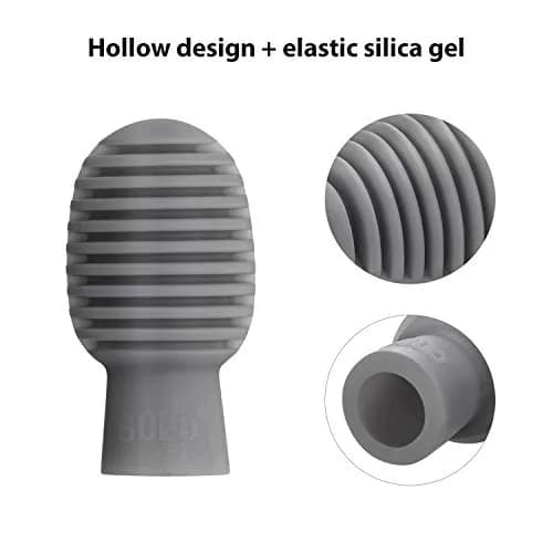 Frienda Grey 4 pcs Drumstick Dampeners Silicone Practice Tips | Noise-Reducing Percussion Accessories thumbnail 4