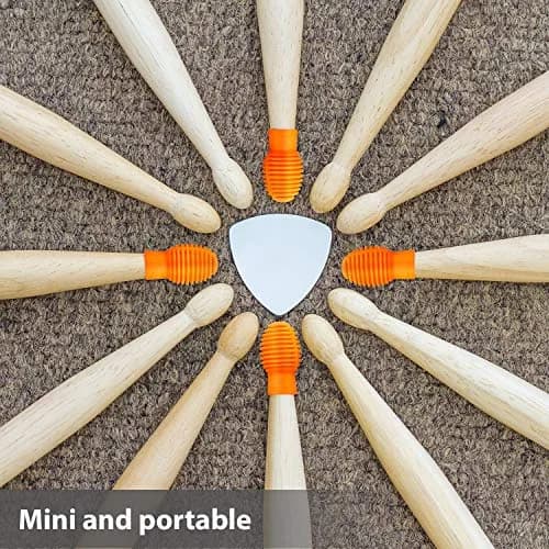 Frienda 4 pcs Silicone Drumstick Dampeners Orange | Practice Noise-Free Tips for Drummers thumbnail 5
