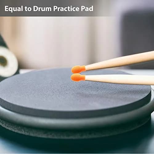 Frienda 4 pcs Silicone Drumstick Dampeners Orange | Practice Noise-Free Tips for Drummers thumbnail 3
