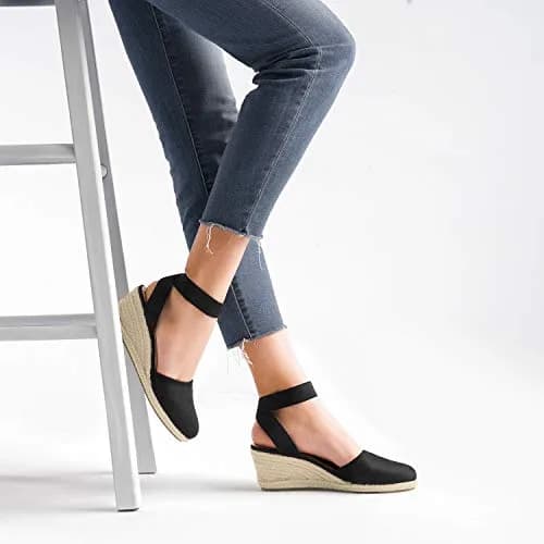 DREAM PAIRS Women's Ankle Strap Wedge Sandals 10 | Stylish Comfort for Summer (70-120 chars) thumbnail 7