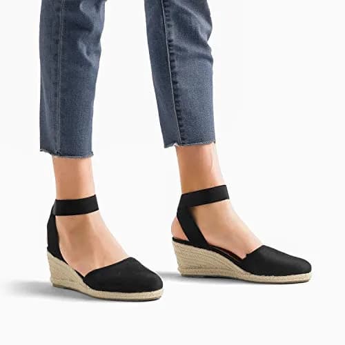 DREAM PAIRS Women's Ankle Strap Wedge Sandals 10 | Stylish Comfort for Summer (70-120 chars) thumbnail 8