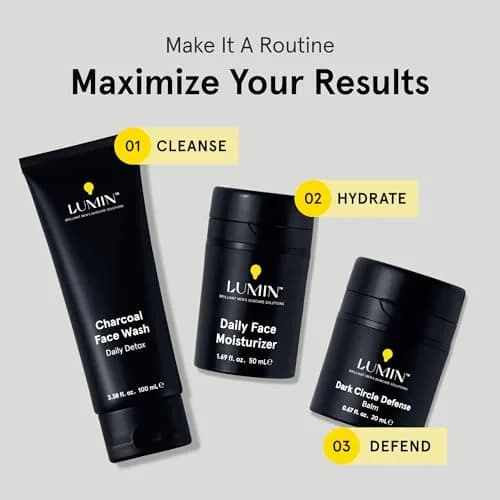 Lumin Charcoal Face Wash for Men | Daily Detox & Pore Cleansing | 2 Pack thumbnail 5