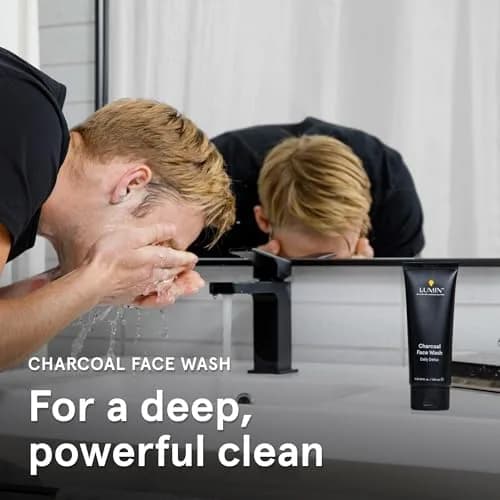 Lumin Charcoal Face Wash for Men | Daily Detox & Pore Cleansing | 2 Pack thumbnail 7