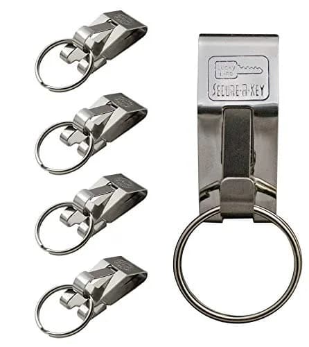 Lucky Line Secure-A-Key Slip On for Wide Belts 5 Pack | Secure Belt Key Clip (70-120c) thumbnail 1