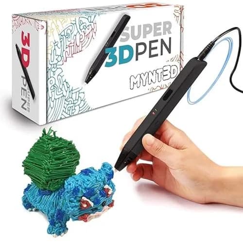 MYNT3D Super 3D Pen, 1.75mm ABS & PLA Compatible | Ergonomic, Clog-Proof, 3 Colors thumbnail 1
