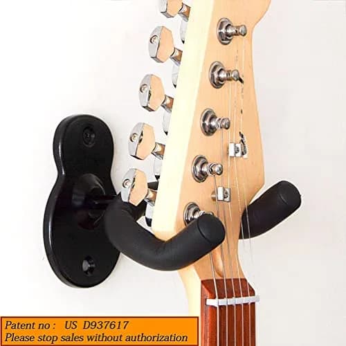 Sound harbor Guitar Wall Mount Hanger for All Guitar Sizes | Deep 'U' Cradle for Secure Display (70-120 chars) thumbnail 2