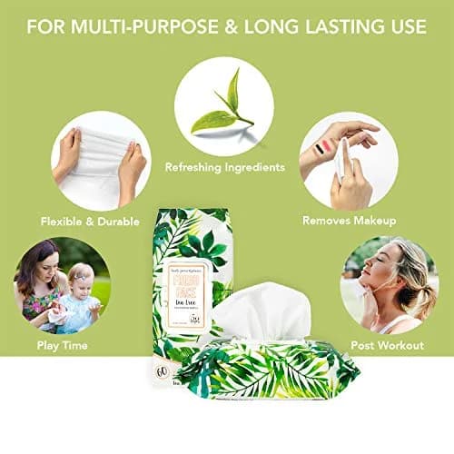Body Prescriptions Tea Tree Facial Wipes 50 Count (Pack of 3) | Deep Cleansing & Moisturizing thumbnail 2