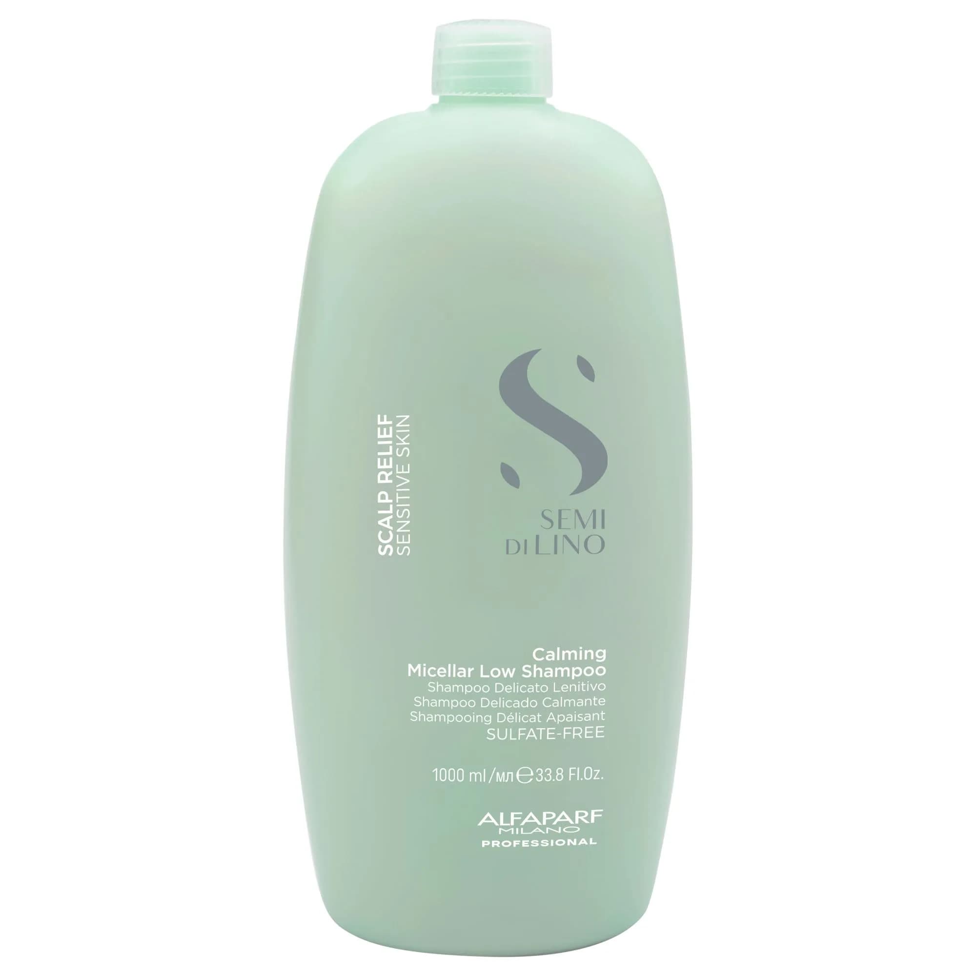 ALFAPARF MILANO Semi di Lino Scalp Sulfate Free Shampoo for Sensitive Skin | Calms & Revitalizes Sensitive Scalps (33.8 Fl Oz) — 33.8 Fl Oz