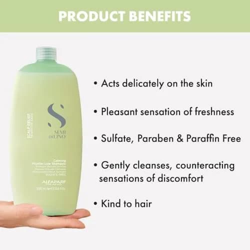 ALFAPARF MILANO Semi di Lino Scalp Sulfate Free Shampoo for Sensitive Skin | Calms & Revitalizes Sensitive Scalps (33.8 Fl Oz) thumbnail 6