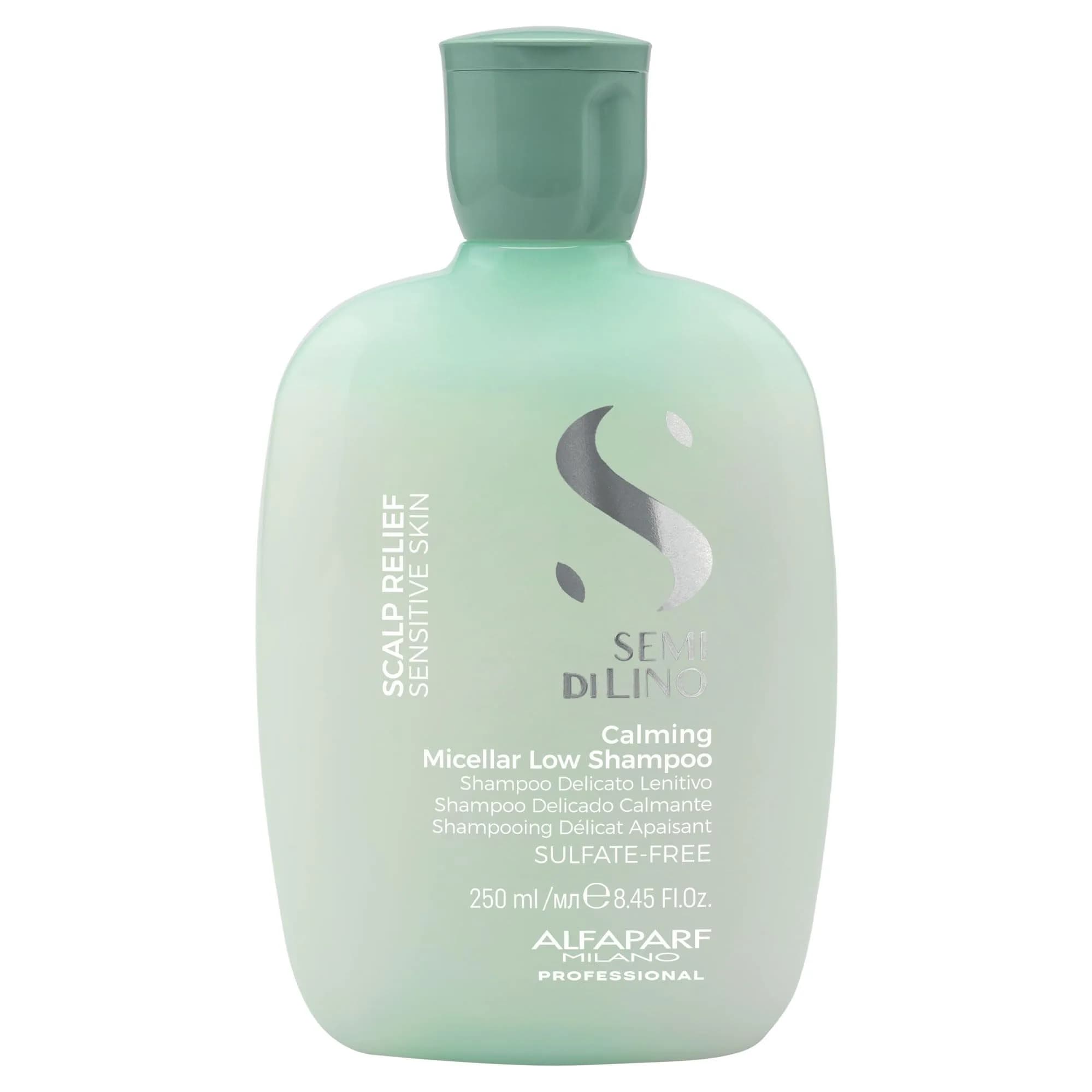 ALFAPARF MILANO Semi di Lino Scalp Sulfate Free Shampoo for Sensitive Skin | Calms & Revitalizes Sensitive Scalps (33.8 Fl Oz) — Clear