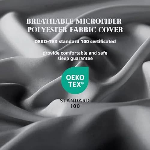 DOWNCOOL Comforters Queen Size, Dark Grey Duvet Insert, Lightweight Quilt | All-Season Microfiber thumbnail 2
