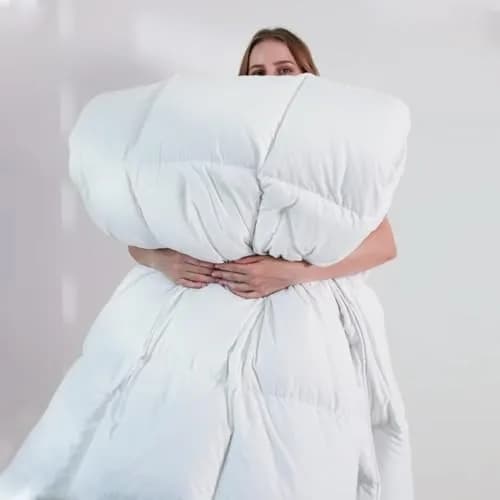 DOWNCOOL Comforters California King Size, White Duvet Insert, Lightweight | All-Season Down Alternative thumbnail 6