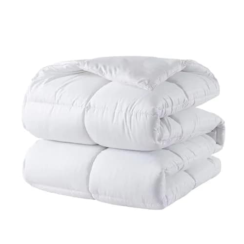 DOWNCOOL Comforters California King Size, White Duvet Insert, Lightweight | All-Season Down Alternative thumbnail 8