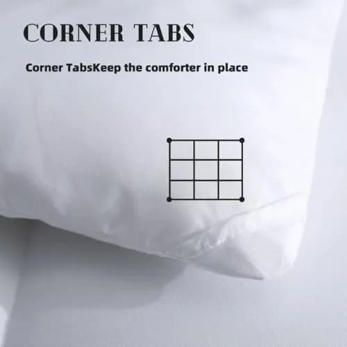 DOWNCOOL Comforters California King Size, White Duvet Insert, Lightweight | All-Season Down Alternative thumbnail 3