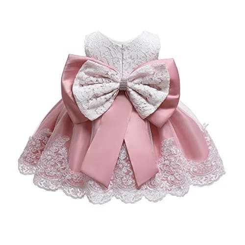 WZSYGDTC Baby Girl Christmas Easter Dress 3-6 Months | Formal Party Gown with Floral Embroidery thumbnail 3