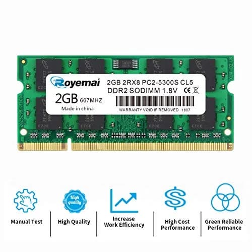 D DUOMEIQI DDR2 4GB (2x2GB) 667MHz SODIMM RAM | Accelerates Laptop Performance thumbnail 2