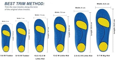 Bacophy Kids Arch Support Insoles 3.5cm Support Deep Heel Cushion for Children thumbnail 6