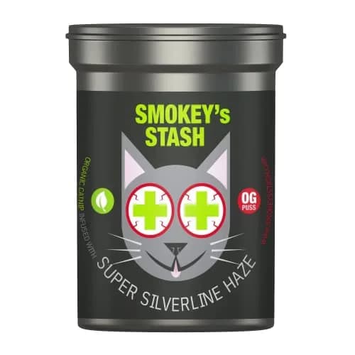 Smokey's Stash Silvervine Haze Potent Catnip and Silver Vine Blend for Cats (18g) thumbnail 1