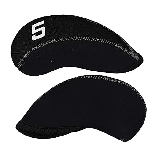 Craftsman Golf Black 11pcs Neoprene Iron Headcover Set with Large Club Number | Fits Driver, Fairway Wood, Hybrid, Iron Clubs thumbnail 7