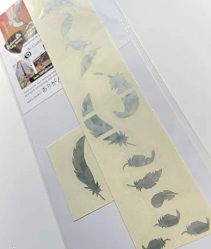 Inlay Sticker's Jockomo Flight Feathers Guitar Fret Markers - White Pearl thumbnail 5
