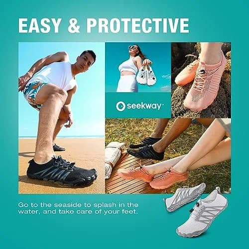 SEEKWAY Water Shoes for Women Adult Quick-Dry Aqua Sock | Barefoot Men for Beach & Pool thumbnail 6