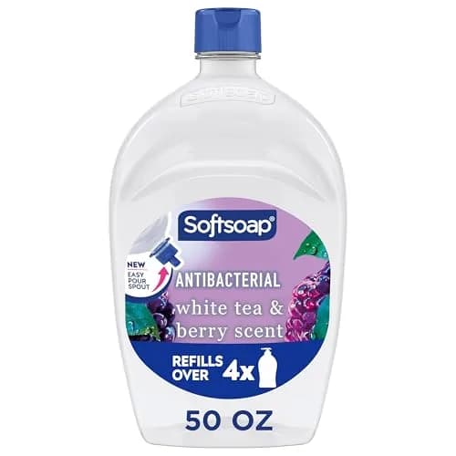 Softsoap Antibacterial Liquid Hand Soap Refill 1478ml (50 Fl Oz) White Tea & Berry | Eliminates 99.9% Bacteria thumbnail 1