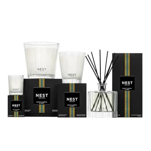NEST New York Scented 3-Wick Candle, Amalfi Lemon & Mint | Elegant Home Fragrance (70-120 chars) thumbnail 6