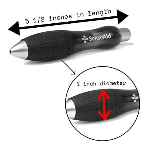 SenseAid Fat Heavy Weighted Pens (2 Pack) | Large Grip for Arthritis & Tremors thumbnail 7
