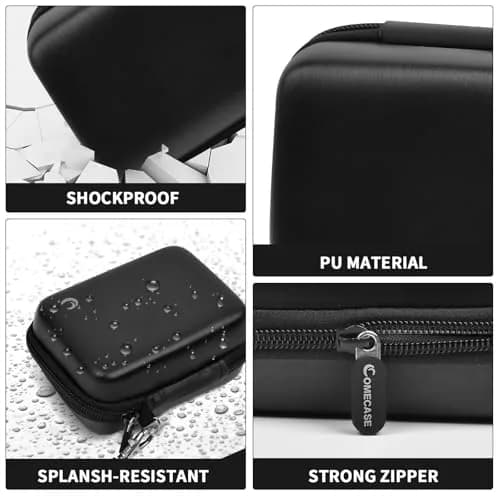 Comecase Black Camera Case for Small Digital Cameras | Fits Kodak FZ55/FZ45, Canon ELPH 180/190, Sony DSCW800/DSCW830 | 12.0cm (4.72") thumbnail 4