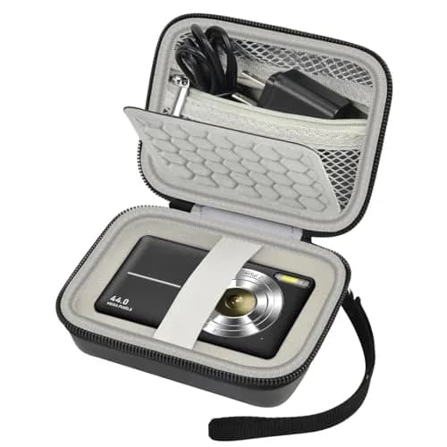 Comecase Black Camera Case for Small Digital Cameras | Fits Kodak FZ55/FZ45, Canon ELPH 180/190, Sony DSCW800/DSCW830 | 12.0cm (4.72") thumbnail 1