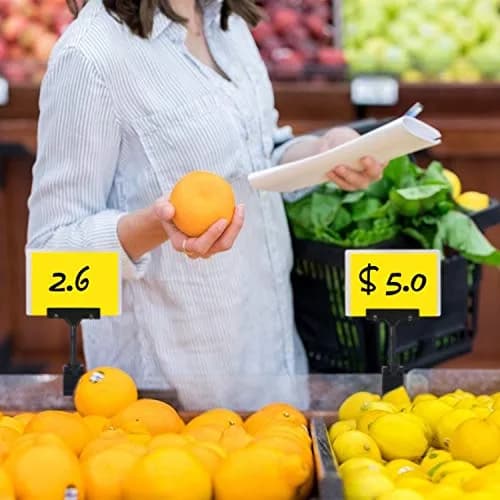 LeeLoon Adjustable Plastic Sign Holder Clip 5 Pcs | 16.5 cm (6.5 inch) Wide, 25 cm (9.8 inch) Tall thumbnail 4