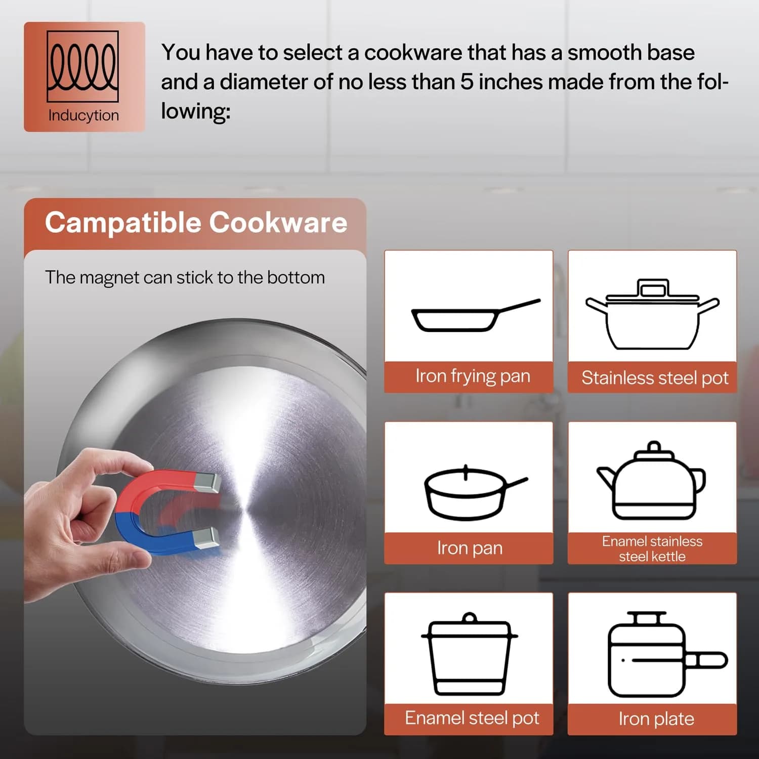 Empava Ease 24" Induction Cooktop 4 Burner, Drop-in, Hardwired | ETL Certified 7400W 220V Compatible - view 6