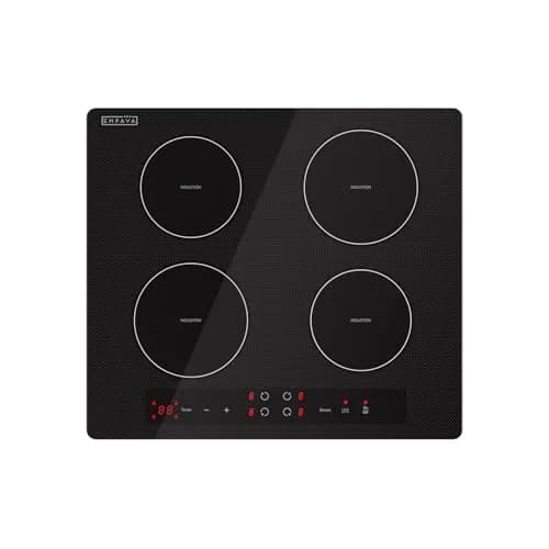 Empava Ease 24" Induction Cooktop 4 Burner, Drop-in, Hardwired | ETL Certified 7400W 220V Compatible thumbnail 1