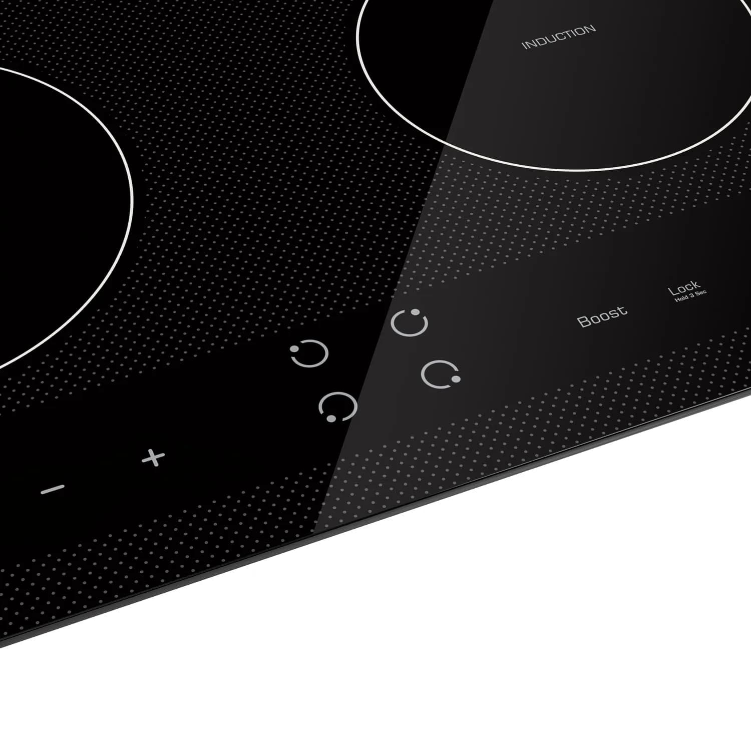 Empava 61cm (24 Inch) 5 Zone Induction Cooktop with Dual Bridge-SYNC, Black | 220V Compatible Stainless Steel Cooktop - view 2