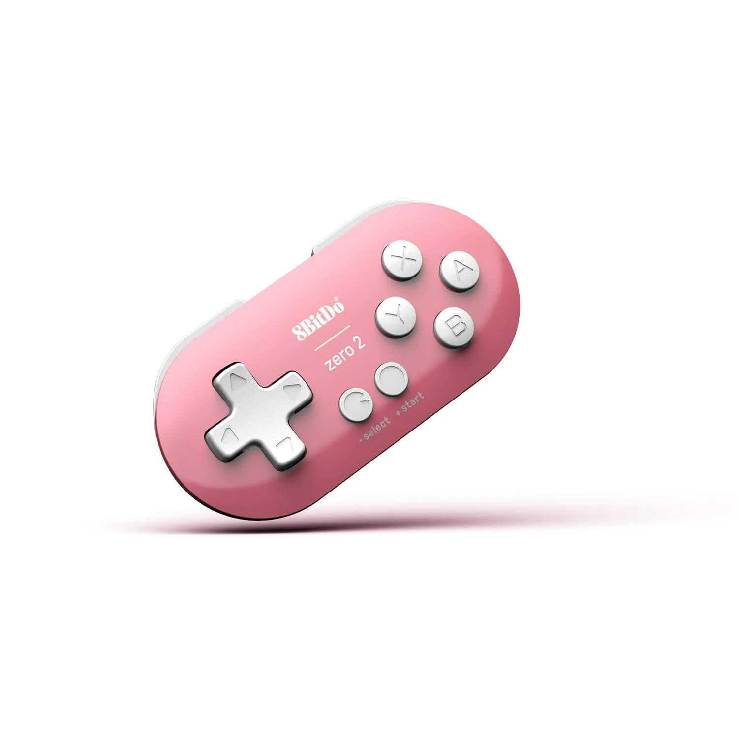 8Bitdo Zero 2 Bluetooth Gamepad Keychain Mini Controller, Pink Edition | 73x36.5x14.7mm (2.87x1.44x0.58 in) — Pink