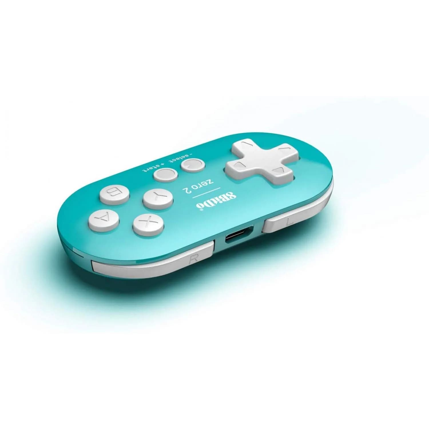 8Bitdo Zero 2 Bluetooth Mini Gamepad Controller Turquoise Edition | Compatible with Switch, Windows, Android, macOS, Raspberry Pi - main product image