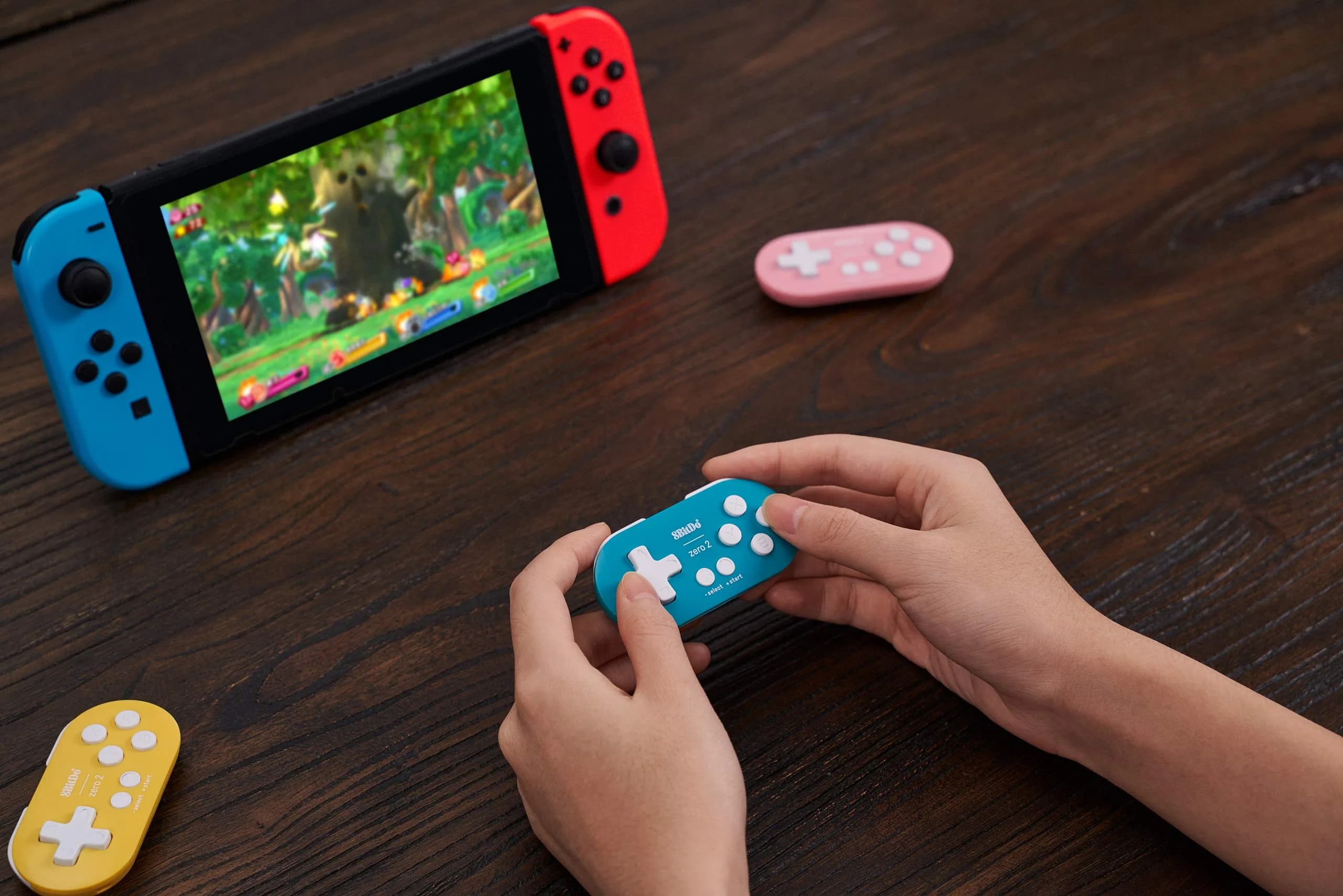 8Bitdo Zero 2 Bluetooth Mini Gamepad Controller Turquoise Edition | Compatible with Switch, Windows, Android, macOS, Raspberry Pi - view 2