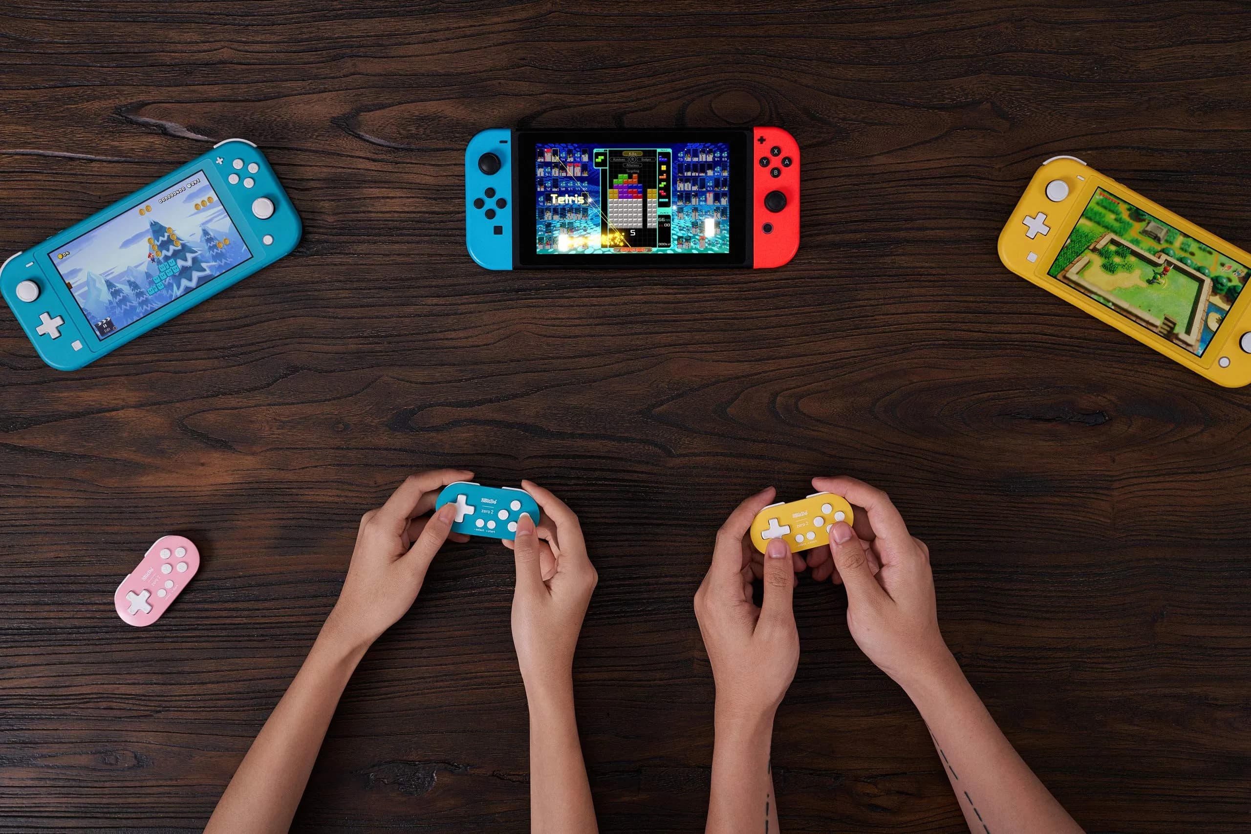 8Bitdo Zero 2 Bluetooth Gamepad Keychain Mini Controller for Switch, Windows, Android, macOS & Raspberry Pi (Yellow Edition) | 73 x 38 x 14.7 mm - view 5