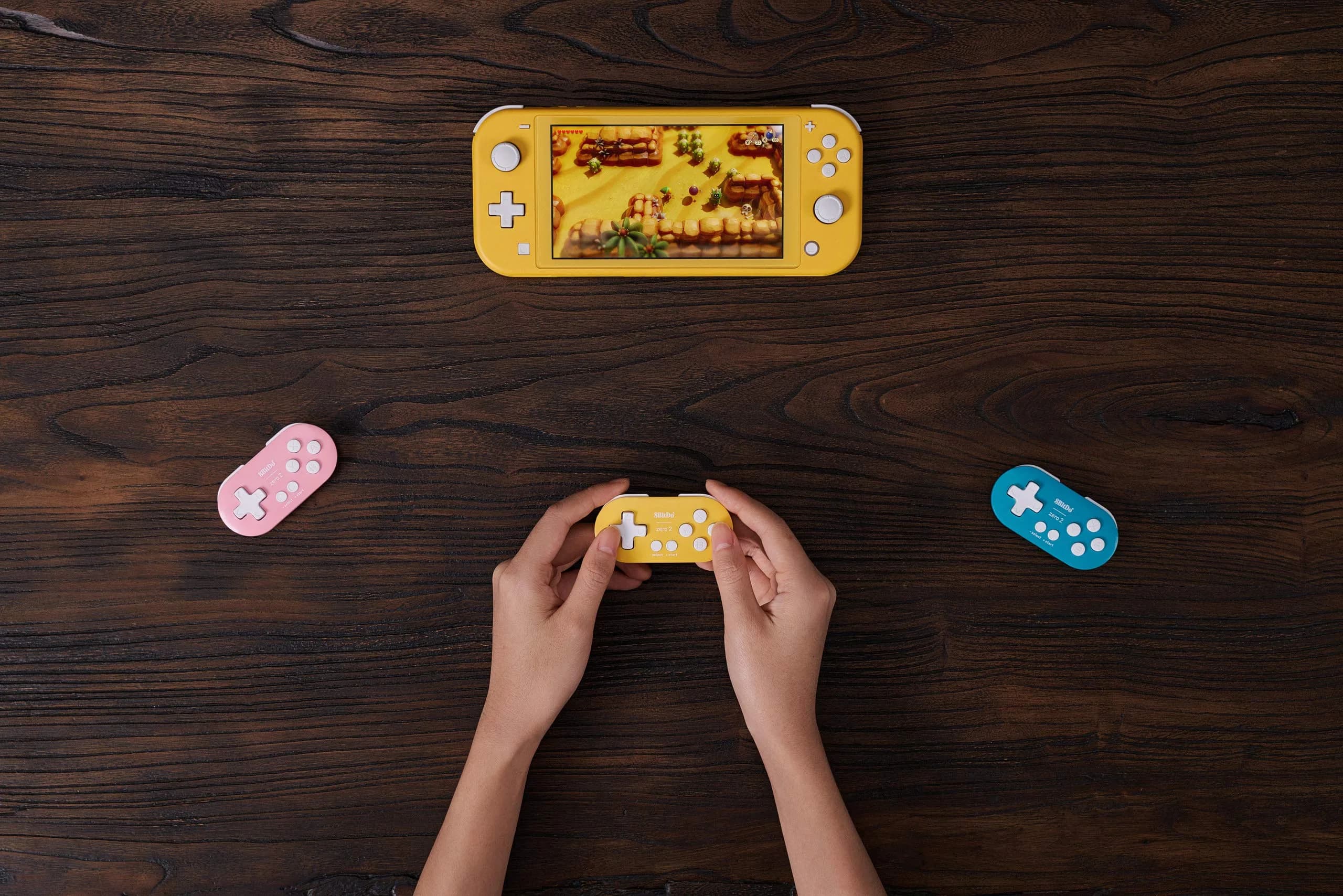 8Bitdo Zero 2 Bluetooth Gamepad Keychain Mini Controller for Switch, Windows, Android, macOS & Raspberry Pi (Yellow Edition) | 73 x 38 x 14.7 mm - view 6