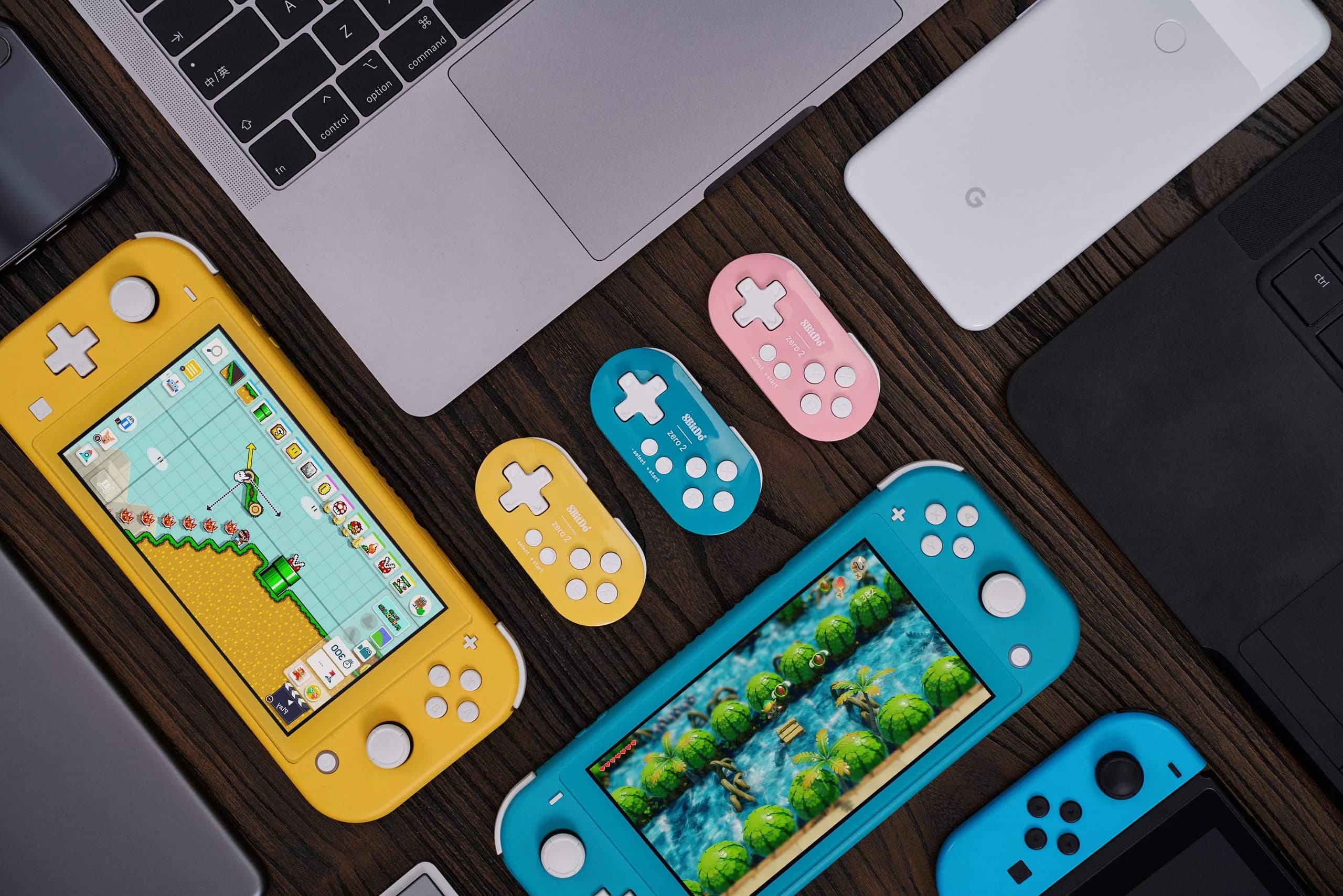 8Bitdo Zero 2 Bluetooth Gamepad Keychain Mini Controller for Switch, Windows, Android, macOS & Raspberry Pi (Yellow Edition) | 73 x 38 x 14.7 mm - view 9