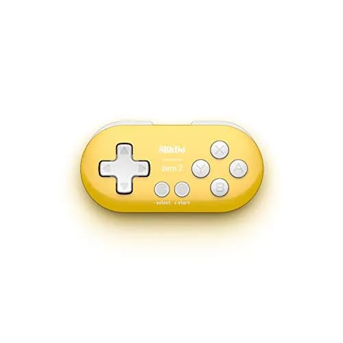 8Bitdo Zero 2 Bluetooth Gamepad Keychain Mini Controller for Switch, Windows, Android, macOS & Raspberry Pi (Yellow Edition) | 73 x 38 x 14.7 mm thumbnail 2